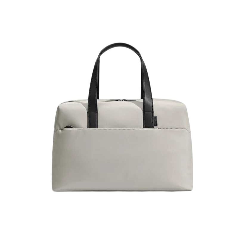 Away Everywhere Bag Light Gray Nylon Travel Tote Luggage Leather Trim Carry On